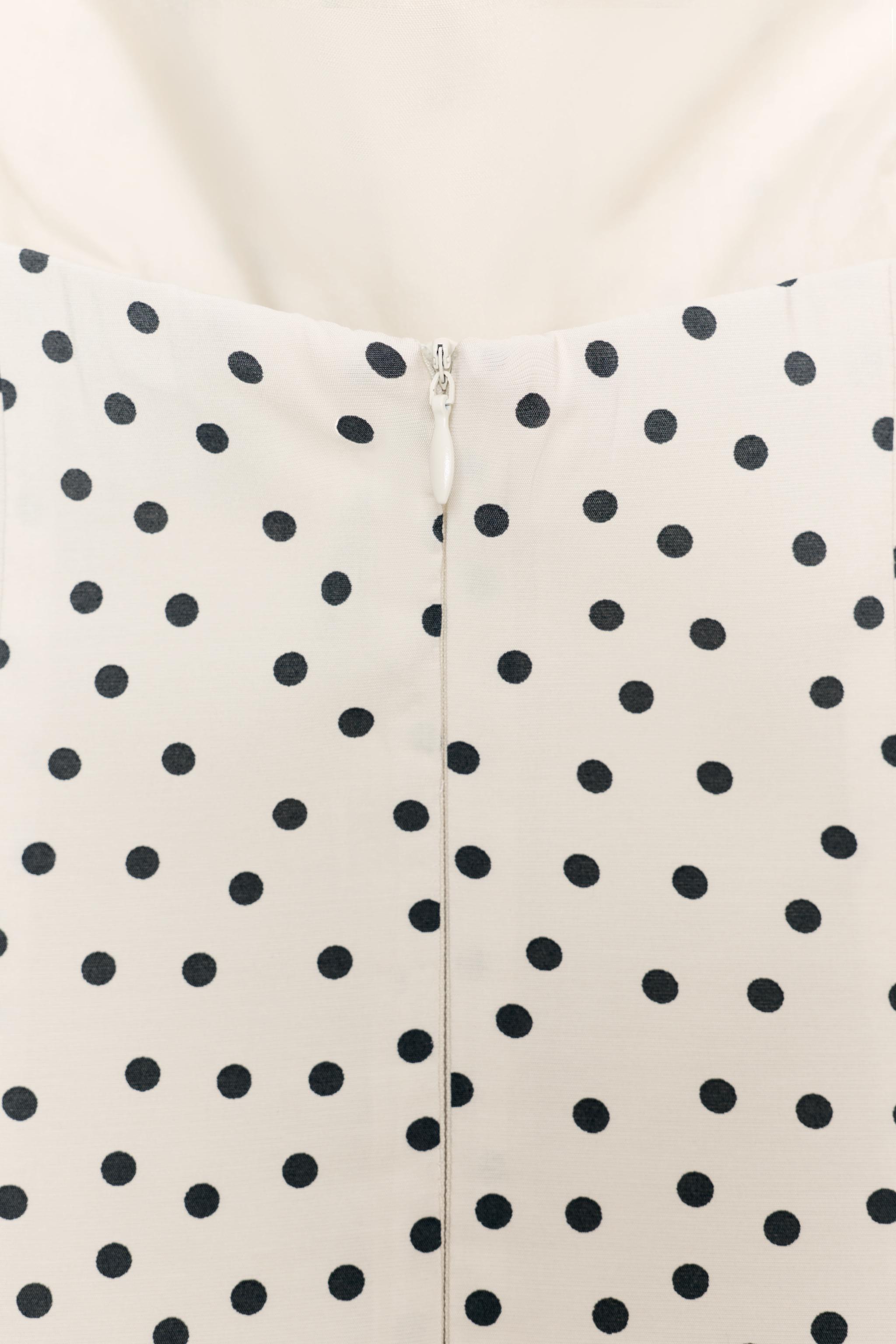 POLKA DOT MIDI DRESS